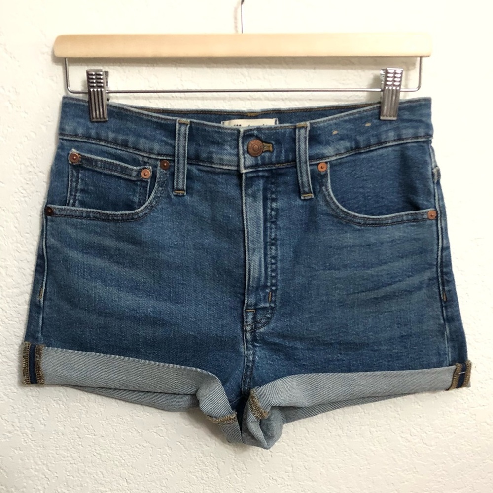 NWT Madewell high-rise denim stretchy shorts